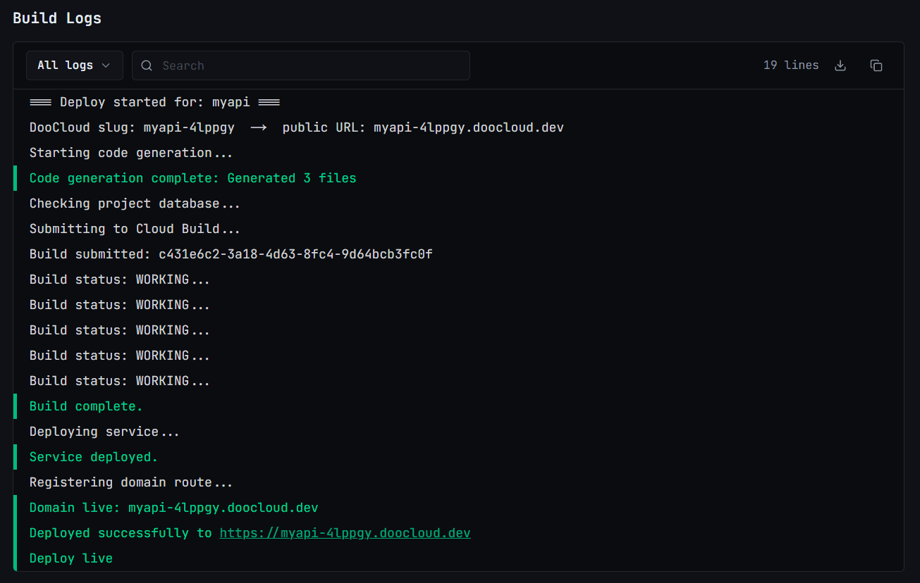 Deploy & Monitor