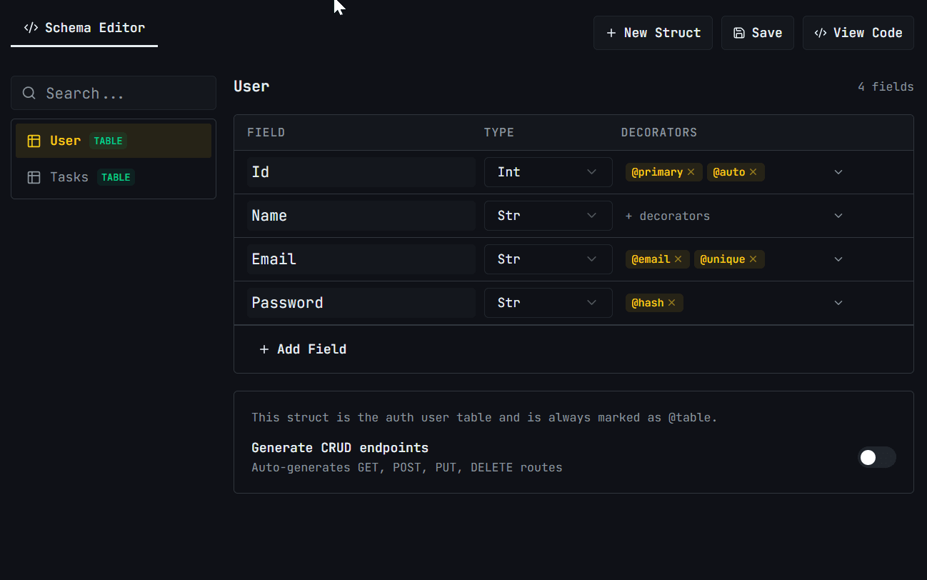 Schema Builder